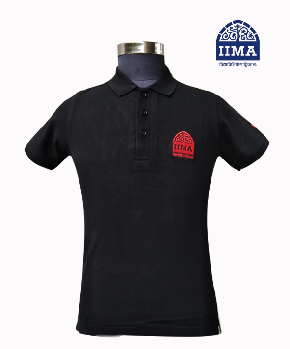 Polo Classic Black and Red Logo